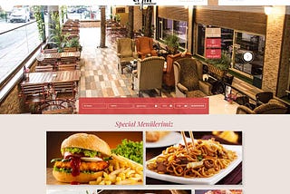 Orjin Cafe & Restaurant Web Arayüz Tasarımı