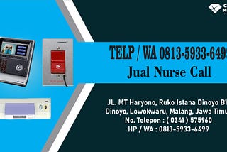 TELP/WA 0813–5933–6499, Distributor Nurse Call Emergency Station Commax Di Kota Surabaya