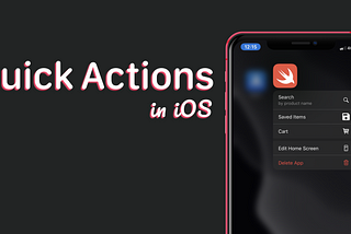 Quick Actions in iOS