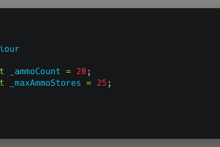 Keeping Track of Ammo in Unity.