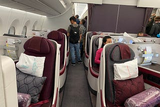 Doha —Ho Chi Minh city Qatar Airways QR974 Flight Report / Vietnam ar