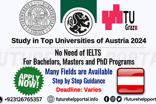 Study in Austria Without IELTS in 2024 | Apply to Top Universities Now! | Future Help Portal