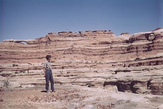 Scene of June Viavant in the 1970’s at Escalante Canyon