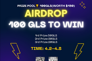 Glass Chain April Airdrop is live, claim your 100 GLS now