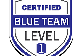 Security Blue Team’s BTL1 Certification