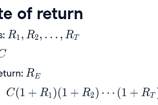 A Piece of Financial Modelling