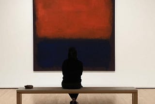 Immersing in a Rothko. MOMA SF. 2018