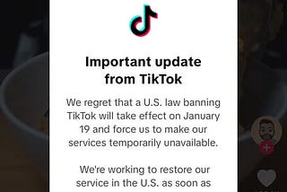 TIKTOK GOES DARK