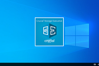 Crucial Storage Executive的啟動顯示畫面