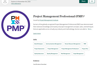 PMP對實際工作效益分享