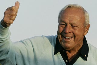 Saying Good Morning and Goodbye to Arnie, King of the World
