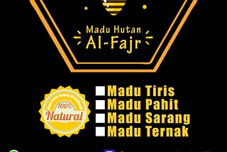 Madu Asli Pekanbaru, Madu Al-Fajr, WA 0811 2030 228