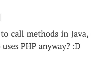 Who uses PHP anyway?
