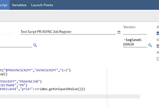 Executing Asynchronous Job Using Maximo Automation Script