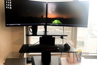 Setting up my home office for less than $500 (plus review of different sit-stand workstations)