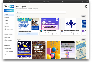 VickyBytes — a Platform for the creators by the developers