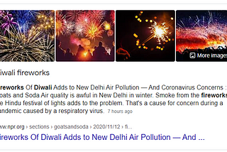 Fireworks on Diwali
