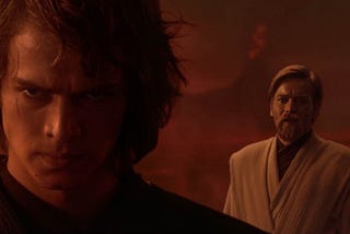 Hayden Christiensen and Ewan  McGregor in “Revenge of the Sith.”
