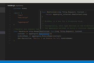 Debugging Golang Appengine module with Visual Studio Code