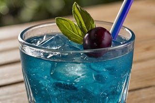 My Favorite Olive Garden Blue Amalfi Drink