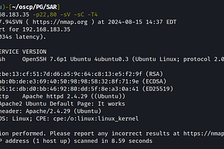 Machines I Solved for OSCP (SAR)