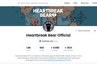 Heartbreak Bear Bounty Giveaway