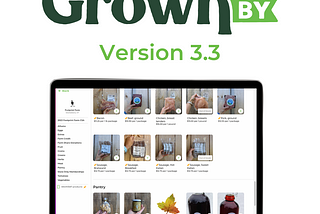 GrownBy 3.3 Release Notes