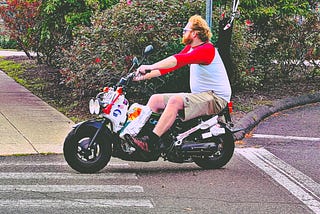 Ginger Biker.