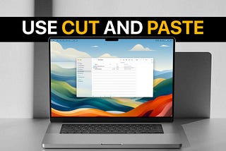 Get Cut and Paste shortcut on Mac with Command X