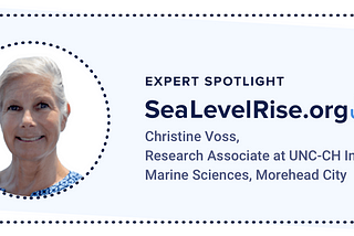 Sea Level Rise Expert Spotlight: Christine Voss