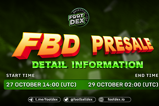 Footdex Presale Details