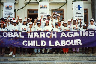 Nobel Peace Laureate, Kailash Satyarthi and the Global March Against Child Labour’s 1998 Demand…