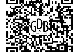 An example of a QR Code, customized with out GrowDirectBookings.com Logo front and center