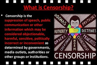 In the time of censorship !