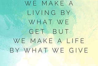 Giving = Happiness