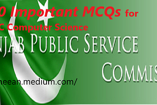110 Important MCQS of PPSC Computer