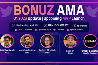 Bonuz Twitter Space AMA: A Comprehensive Recap ( 12th of April)