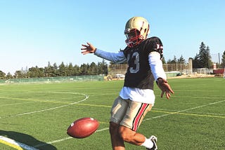 Xavier Heath De Anza College Football Punt Punter 2017 xavier kelly xavi kelly xavi heath xavi heath-kelly