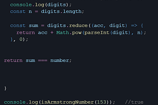 Let’s Check Armstrong Number of n Digits in JavaScript