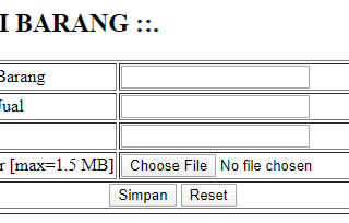 Tutorial Upload Gambar ke Database MySQL dengan PHP