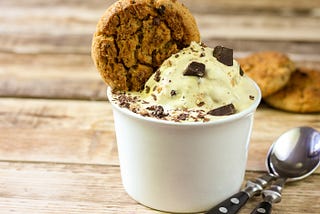 Ice cream and cookies