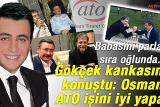 Ahmet Hakan&Melih Gökçek’li ATO PR’ı