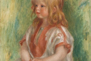 Claude Renoir en chemise arabe, Pierre-Auguste Renoir, 1904.