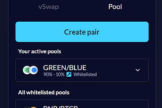 Whitelisted at ValueDefi, farm Green with vSwap’s 90/10 LP