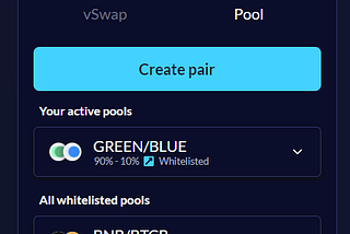 Whitelisted at ValueDefi, farm Green with vSwap’s 90/10 LP