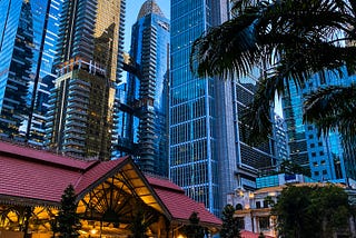 Lau Pa Sat Hawker Center, downtown Singapore. Photograph by the author.