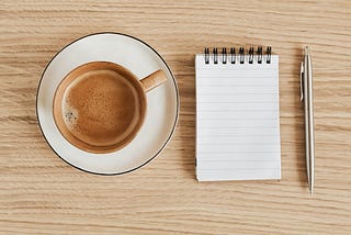 Coffee and notepad