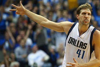 Dirk Nowitzki — first European player to score 30.000 points in the NBA