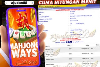 SELAMAT KEPADA MEMBER AJUDAN88 JACKPOT 31JT & 16JT DIBAYAR TUNTASS !!!