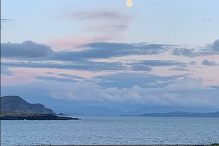A Full Moon Rising on Achill Island